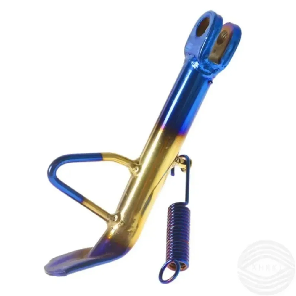 1pcs Edge Support Frame Motorcycle Side Bracke Electric Scooter Tripod Motorcycle Colored Stainless Steel Electroplated Titanium