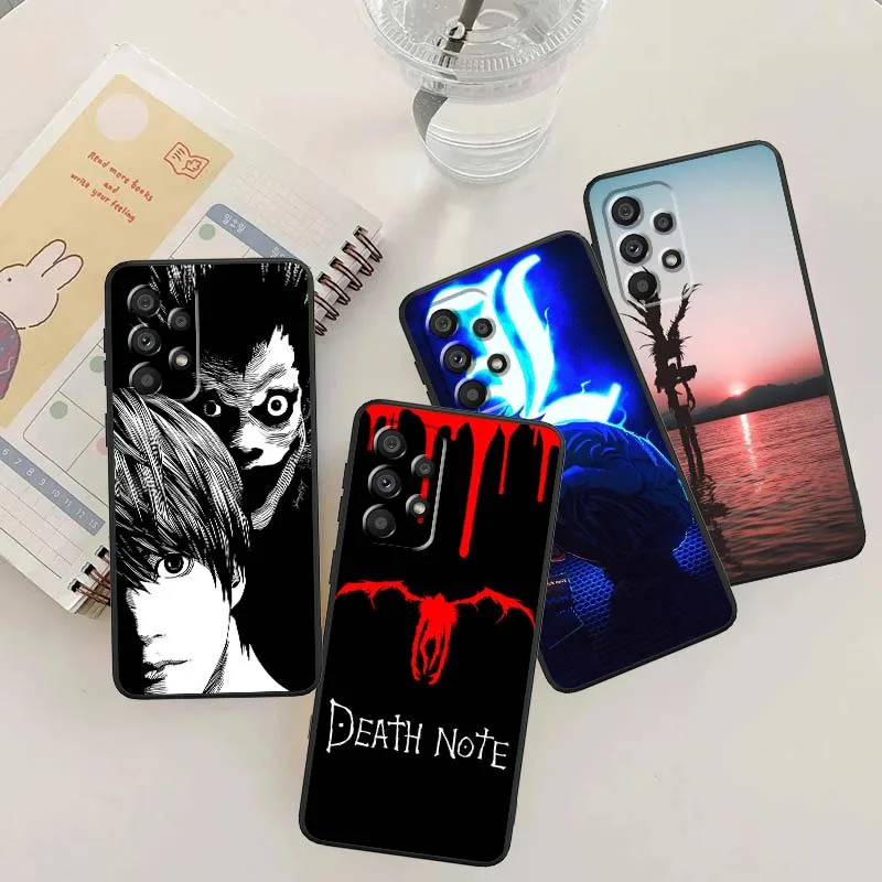 

Anime Death Note Cool Art Hot Phone Case For Samsung A42 A41 A35 A34 A33 A32 A25 A24 A23 A21s A04 A03 Note 20 Ultra 5G Black