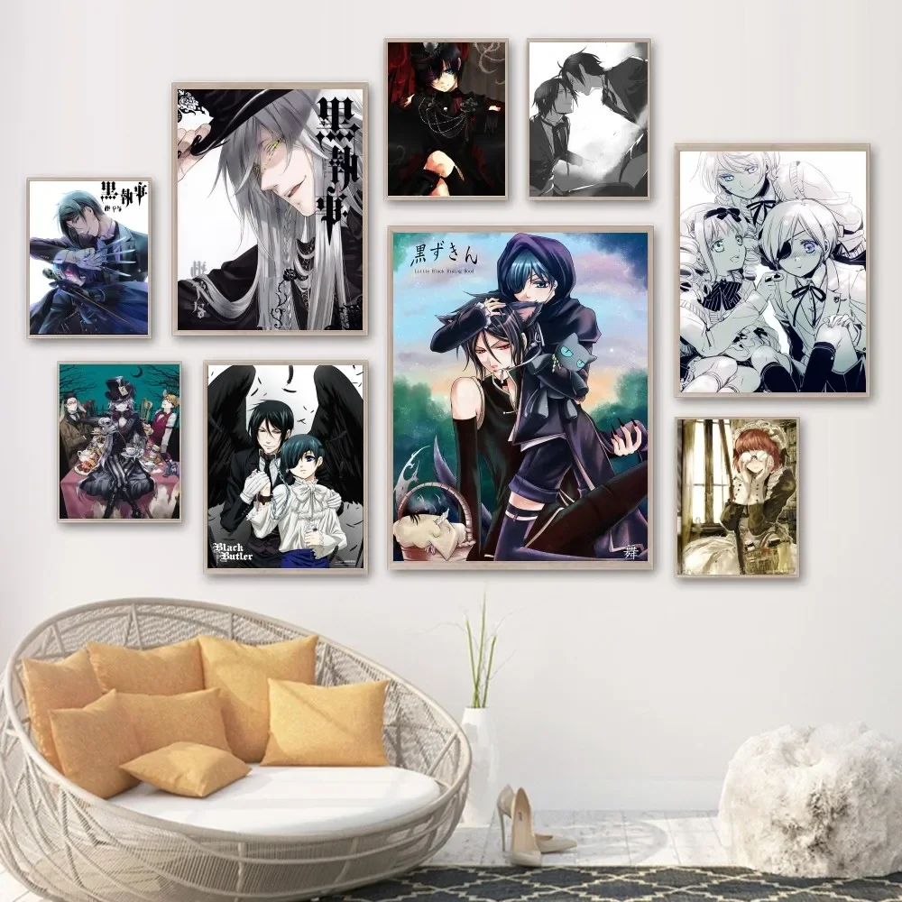 Classic Anime Black Butler Poster Printing canvas Painting Bedroom Study Studio Living Room Wall Art Decoration