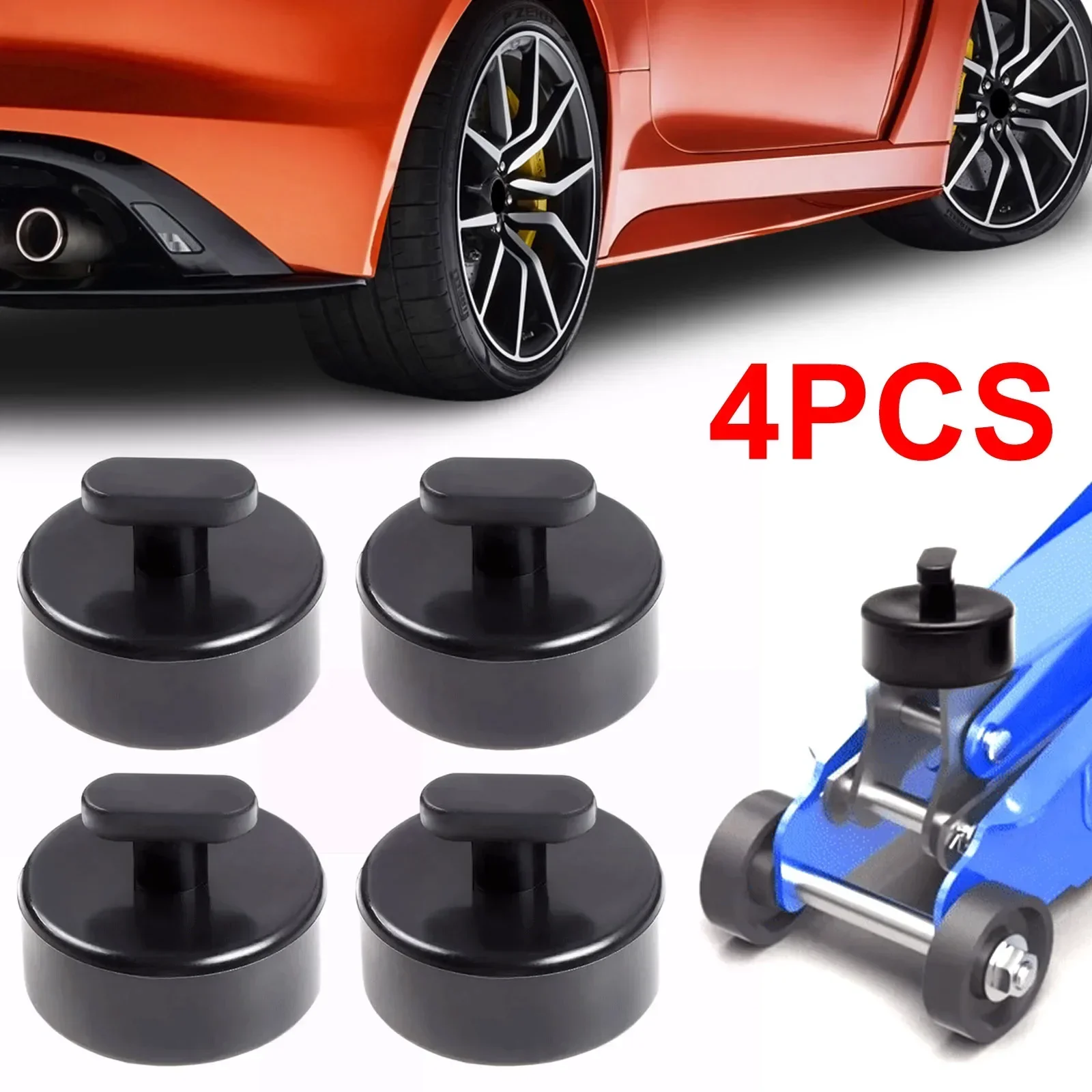 

4 PCS Car Jack Support Block Rubber Pad Solid Adapter Rubber Jack Pad Rubber Pad for Chevrolet Corvette C5 C6 C7 GS Z Stingray