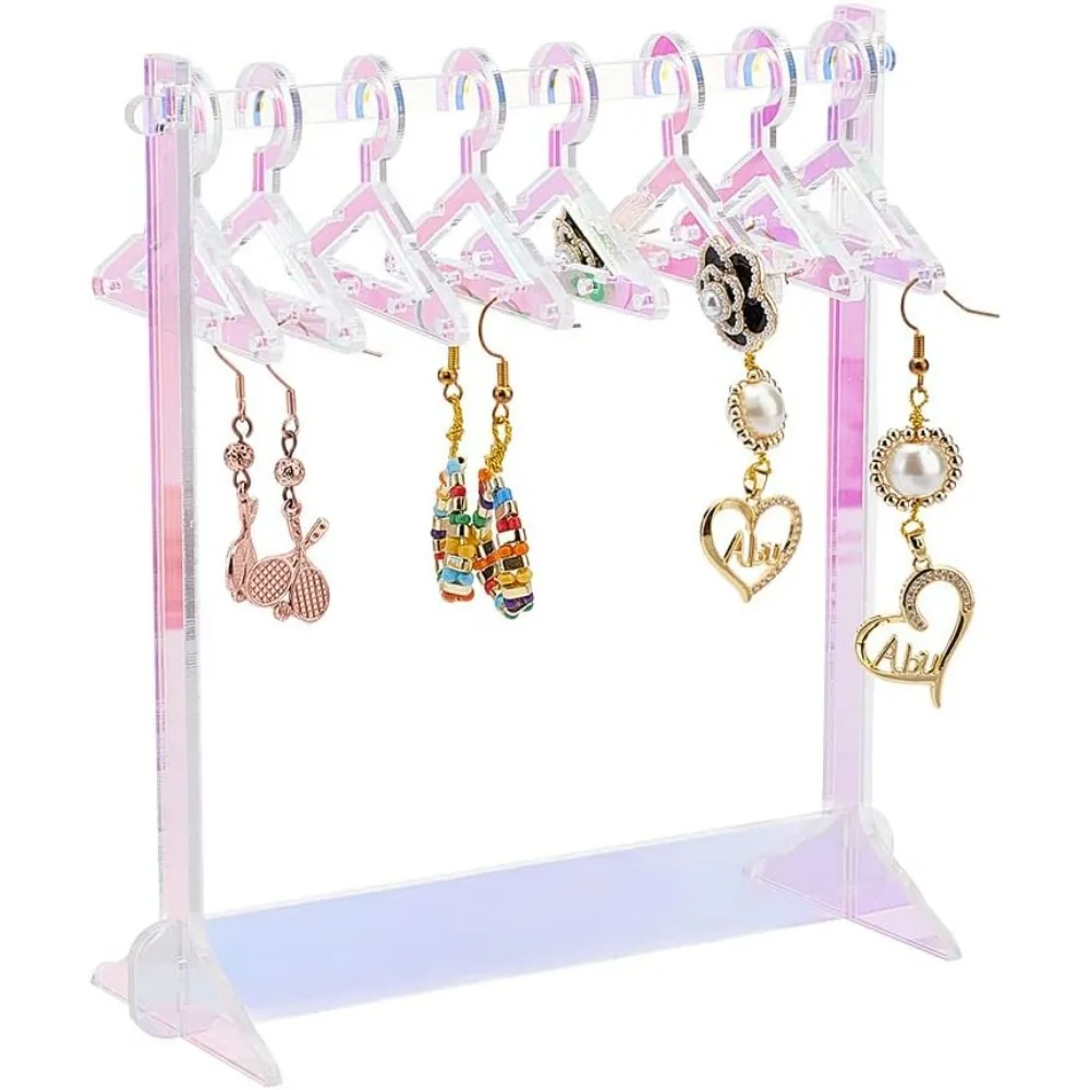 Acrylic Earring Holder Necklace Mini Hanger Rack Jewelry Display Dangle Earring Hanging Organizer Acrylic Ear Studs Display Rack