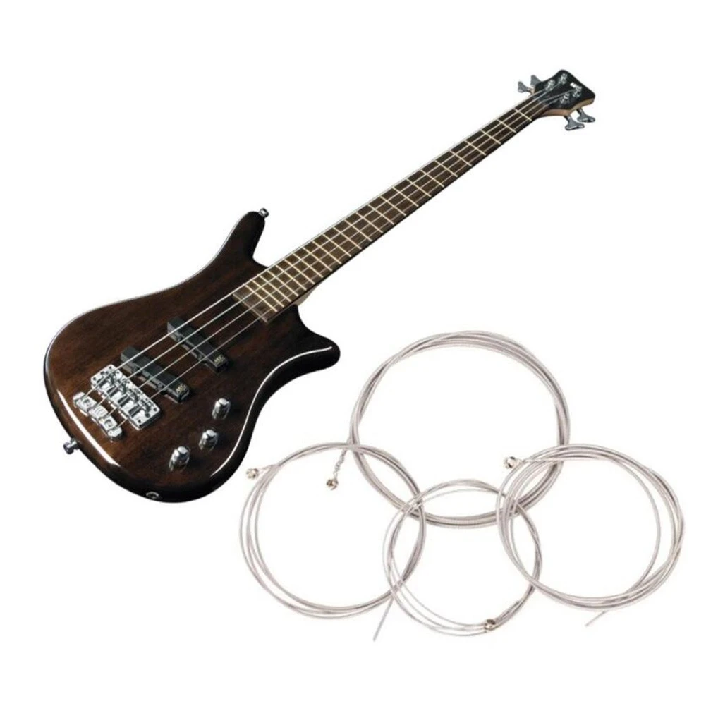 Professional 4-Piece Electric Bass String Set 044/057/079/100 Carbon Steel Core With Nickel-Plated Alloy For Beginners Experts