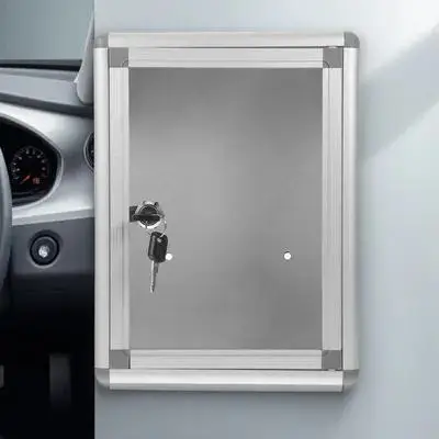 Abschließbare Aluminium-Brief-Aufbewahrungsbox, Wand-Organizer für Versand, Buchstaben, Interoffice, Kommunikation, Vertraulichkeit