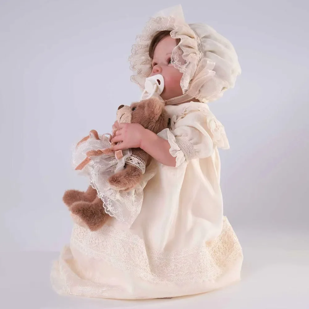 Cloveray 20 นิ้ว Reborn ตุ๊กตา Kawaii สไตล์ตุ๊กตาไวนิลตุ๊กตาเด็กน่ารักตุ๊กตาของเล่นคอลเลกชันงานอดิเรกคุณภาพสูงเด็กของขวัญ