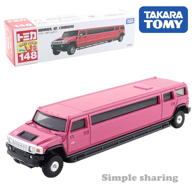 Takara Tomy-Long Tipo Tomica modelo de carro para crianças, Hummer H2, liga Brinquedos, veículo motorizado, metal fundido, liga, No.148