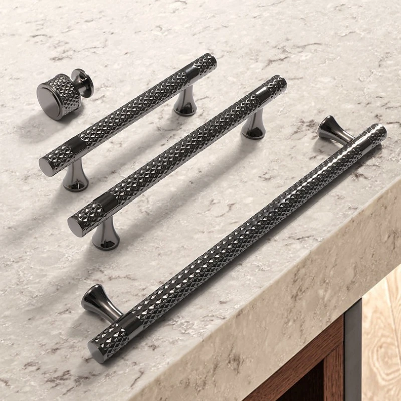 Black cabinet handles, gold wardrobe pulls,zinc-alloy knobs for cabinets,wine cabinets,and shoe racks,premium furniture hardware