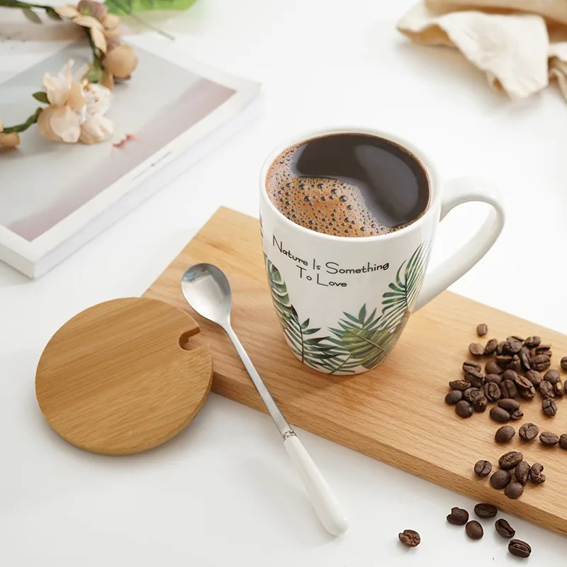 

Скандинавская черепаха на спине, бамбуковая ложка, кружка, бытовая керамическая чашка для воды, посуда для завтрака, кофе, напитков