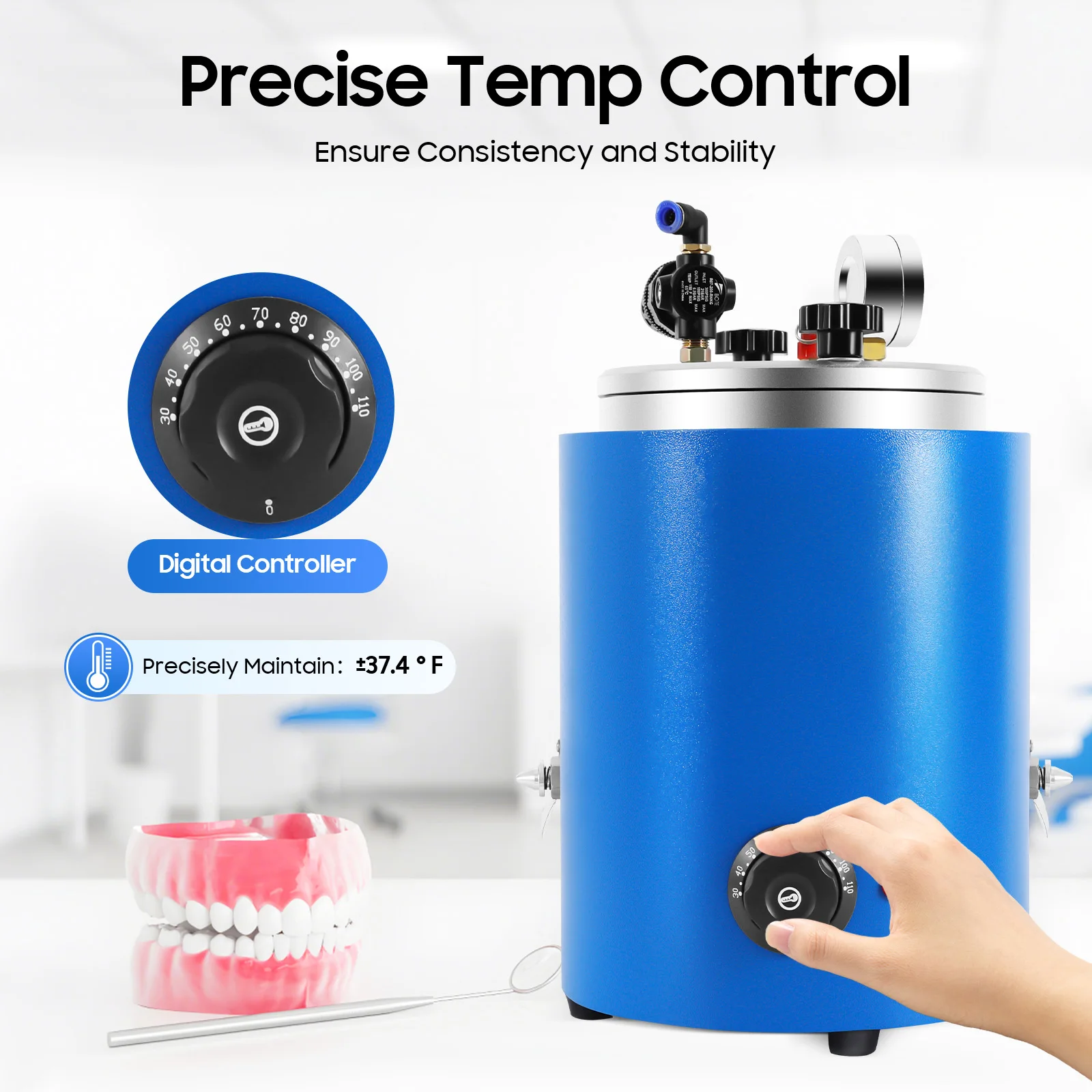 

350W Wax Injection Machine, 110V Wax Injector, Wax Casting Machine with Temperature Adjustment for Complex Models