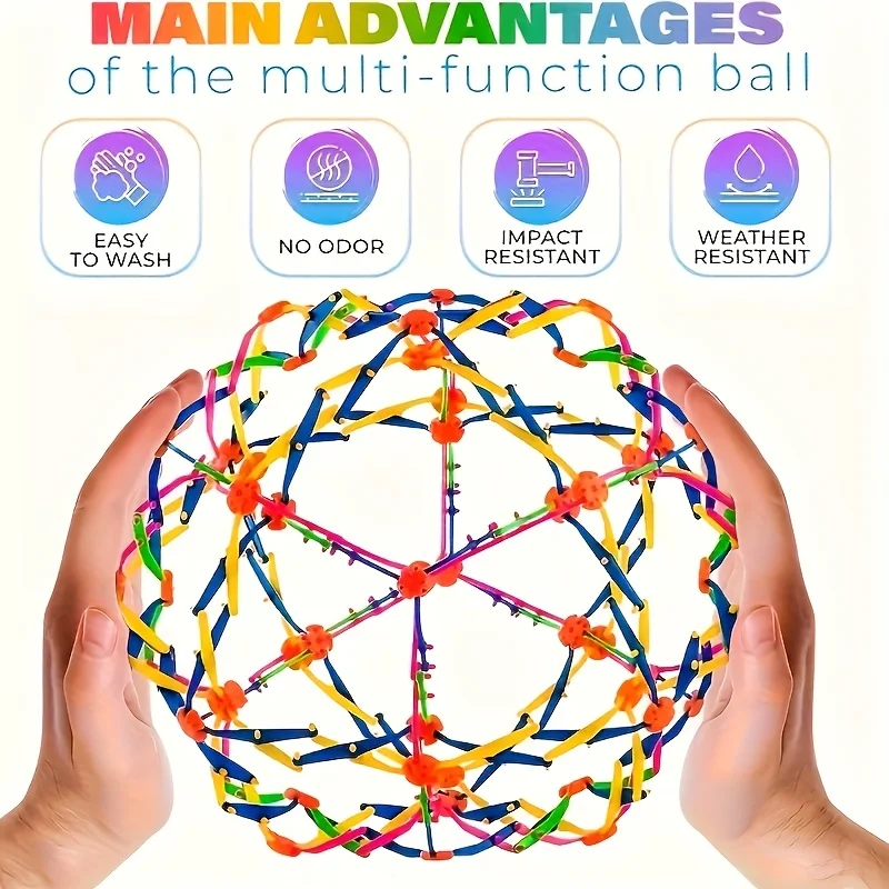 1pc foldable and expandable magic breathing ball toy,expandable ball toy, Sensory Play, Playful Design, Interactive Plaything