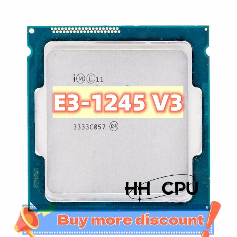 Xeon E3-1245 v3 E3 1245v3 E3 1245 v3 3.4 GHz Quad-Core Eight-Thread CPU Processor 8M 84W LGA 1150