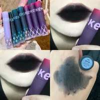 1pcs Punk Gothic Black Lipstick Matte Brown Lip Satin Red Lip Tint Waterproof Matte Liquid Liptsick Lip Gloss Korean Cosmetics