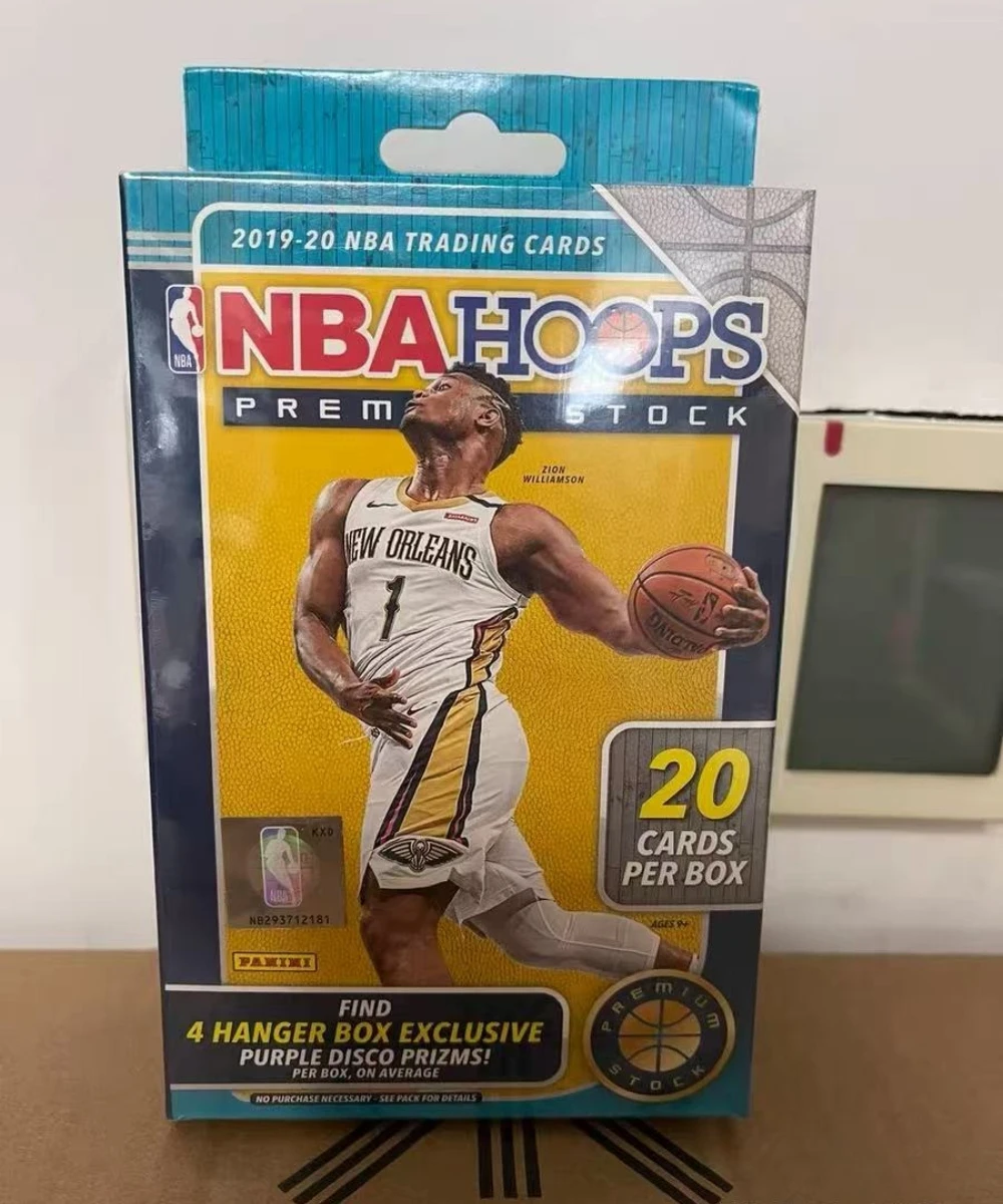 Panini 19‑20 NBA Hoops Premium Stock Basketball Hanger Box Factory Sealed Trading Cards Purple Disco Prizm Parallel Rookie Gift
