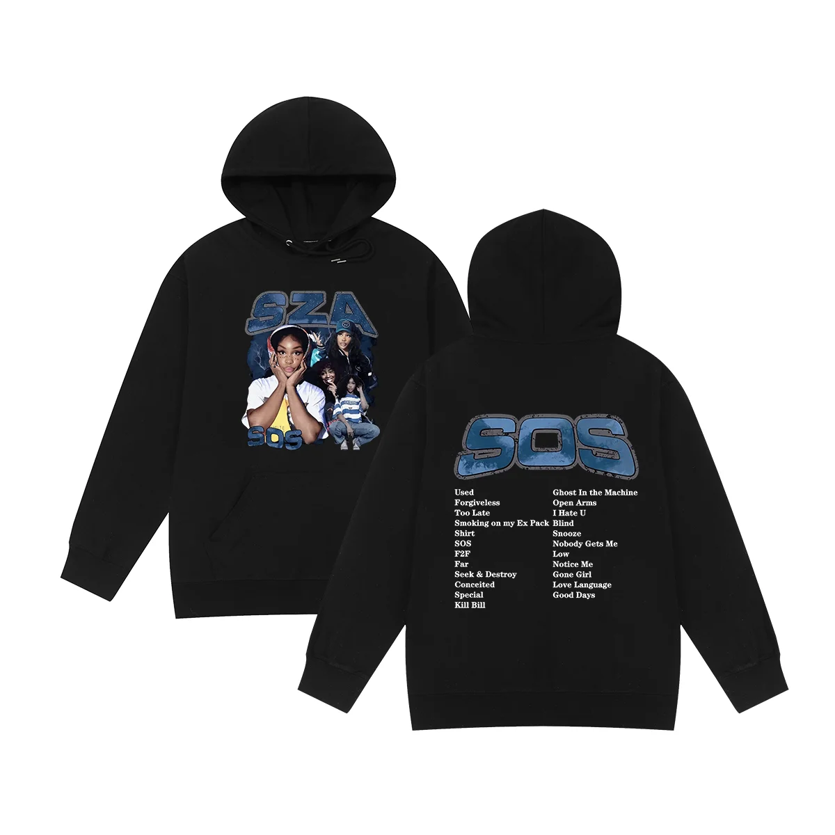 

SZA SOS Hip Hop Rap Vintage Hoodies Music Sweatshirts men women unisex Cotton