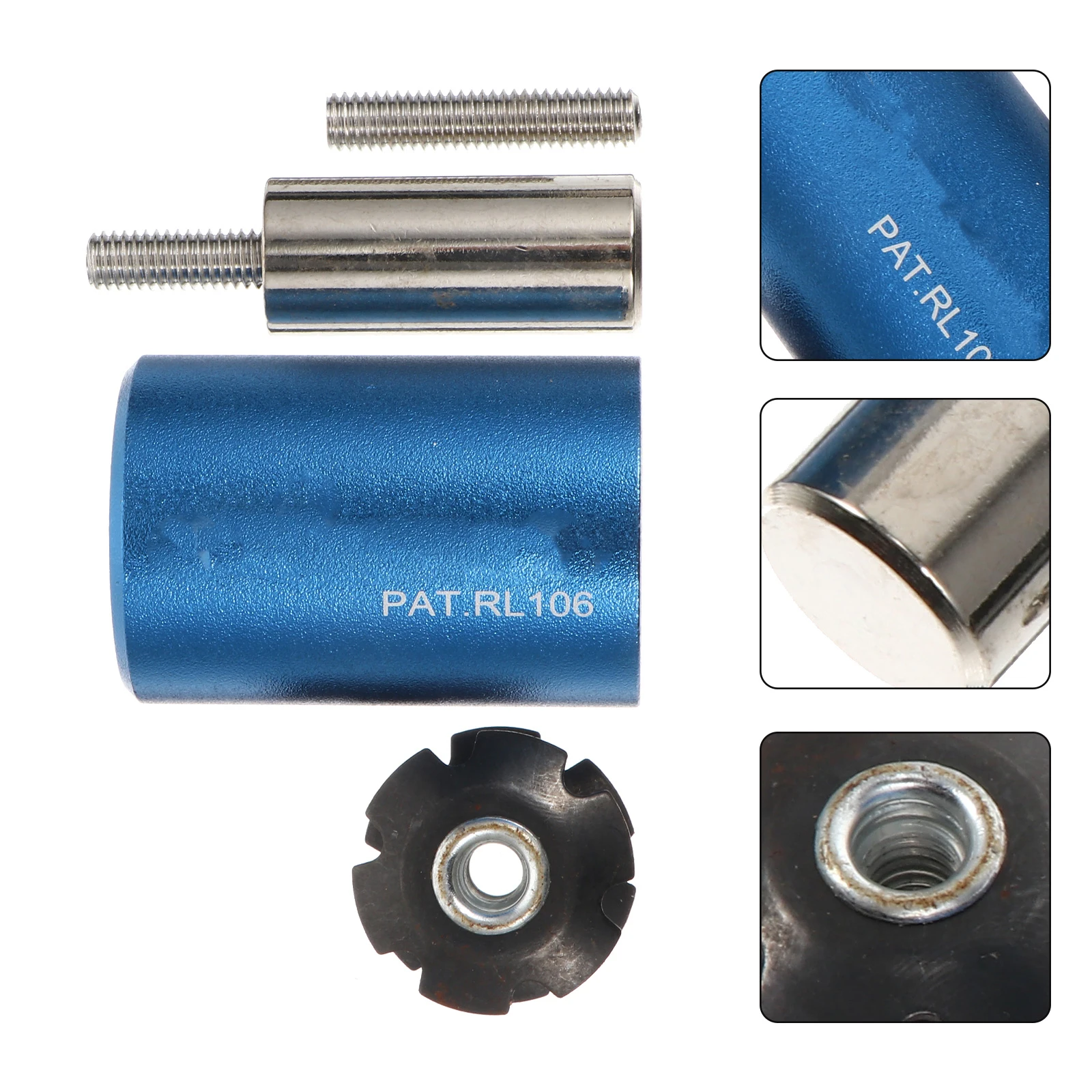 

1 set 1 Set Sunflower Installation Tool Steel Nut Setter For Mountain Bicycle Front Fork Mounting Replacement Tool