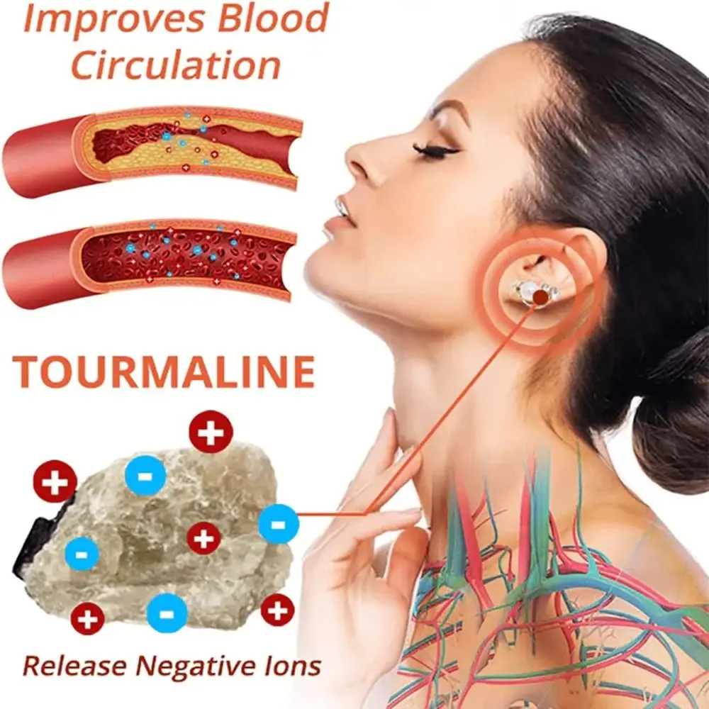 Lymphatic Drainage Earrings Magnetherapy Germanium Earrings Weight Loss Lymphatic Magnetotherapy Earrings