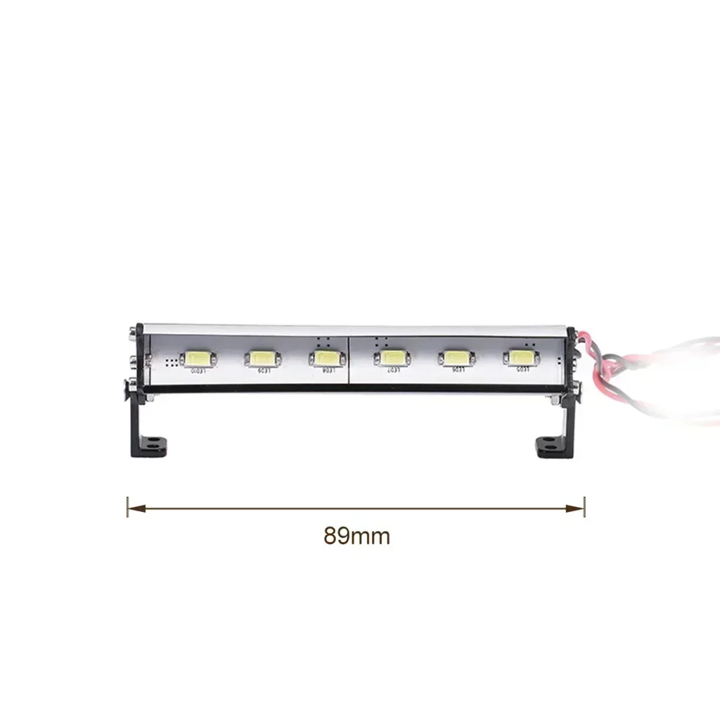 89 mm koplampen 6 LED-verlichting voor 1/16 Slash Stampede Nitro ERevo Redcat Volcano EPX/S30 Caldera 10E/3.0 ECX 1/18 Torment Trxs
