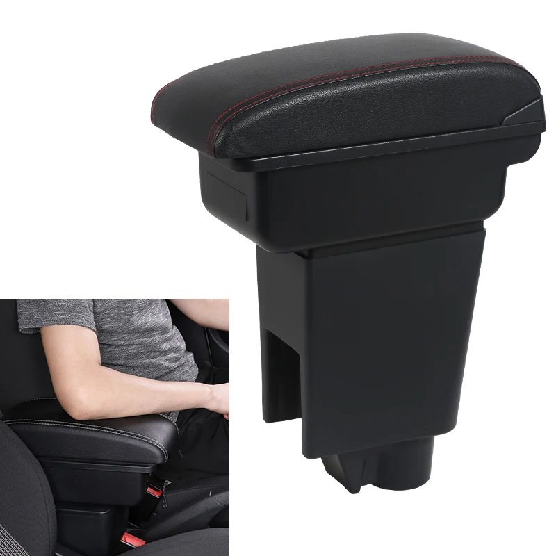 Armrest For Fiat Argo For Fiat Cronos For Fiat Strada For RAM 700 Car Console Storage Box With USB Car Interior Accessories