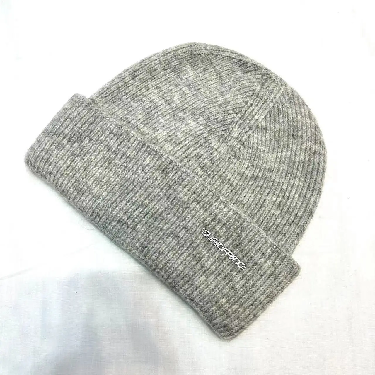 Modische Winter-Strickmütze für Männer und Frauen, warme Wollmütze, Gehörschutz, lockere Passform, große Größe für kaltes Wetter