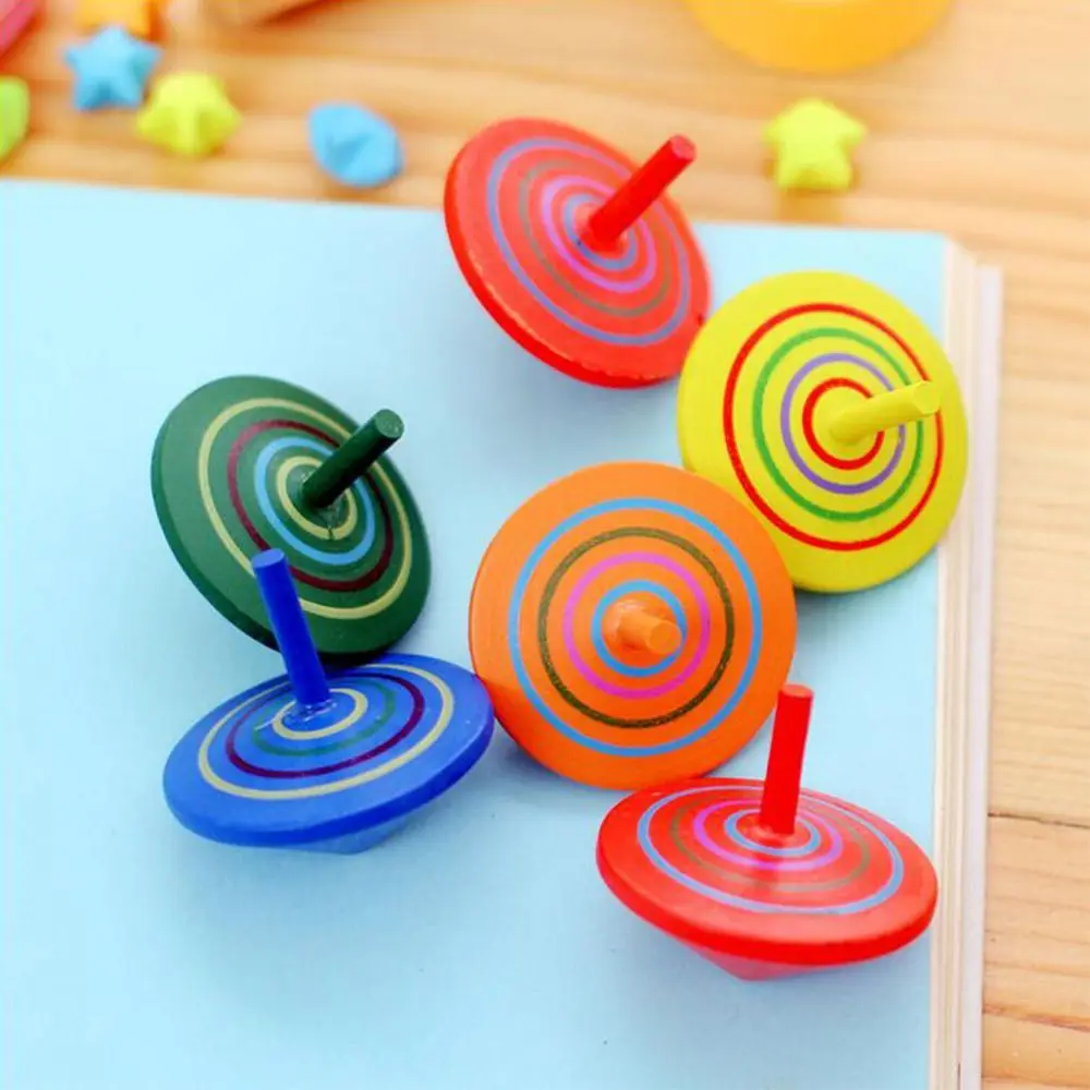 

Exquisite Multi-color Gift Leisure Hand Spinning Wooden Spinning Top Rotate
