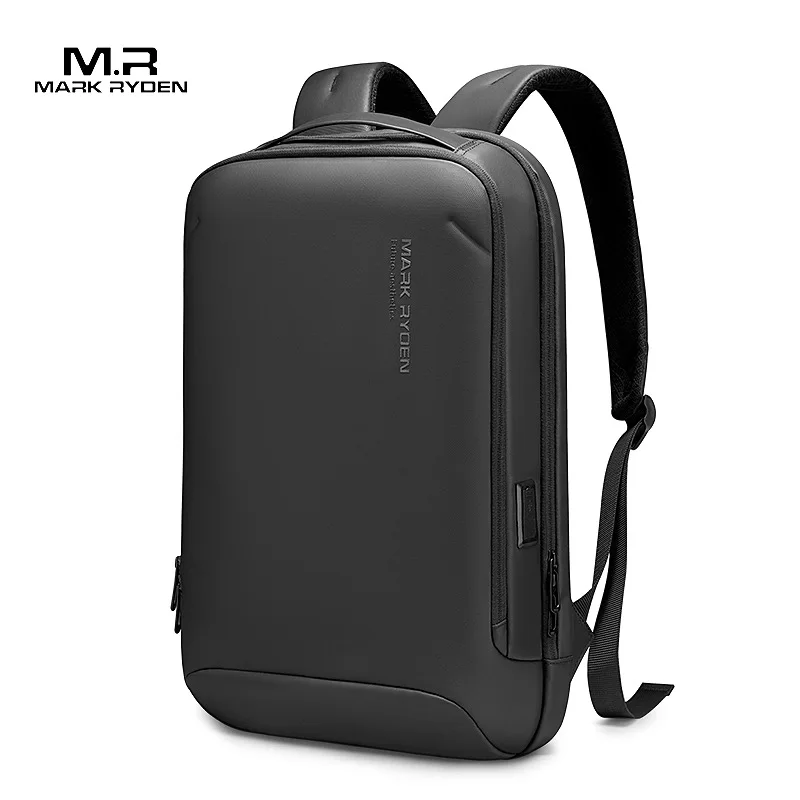 Mark Ryden Slim Laptop Backpack for Men Business Minimalist Backpack YKK Zipper Scratch Resistant With USB