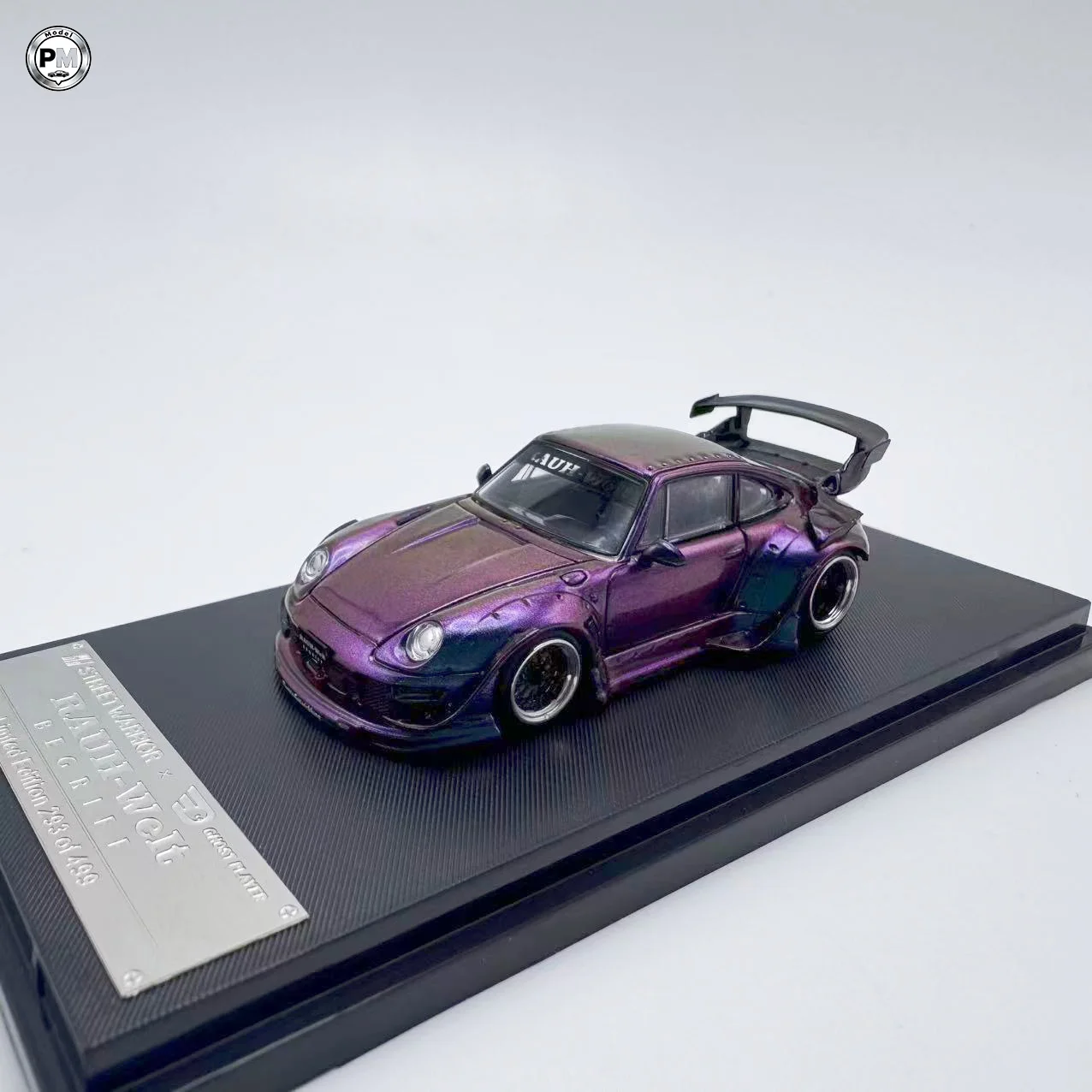 SW 1:64  RWB 993 Car Sport Classic Die Casting Car Gradient Color Alloy Car Model