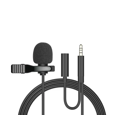 1.5m Draagbare USB Mini Lavalier Microfoon USB/3.5mm/Type-C Metalen Clip Revers Microfoon condensator Microfoon Voor PC Laptop Mobiele Telefoon - afbeelding 1