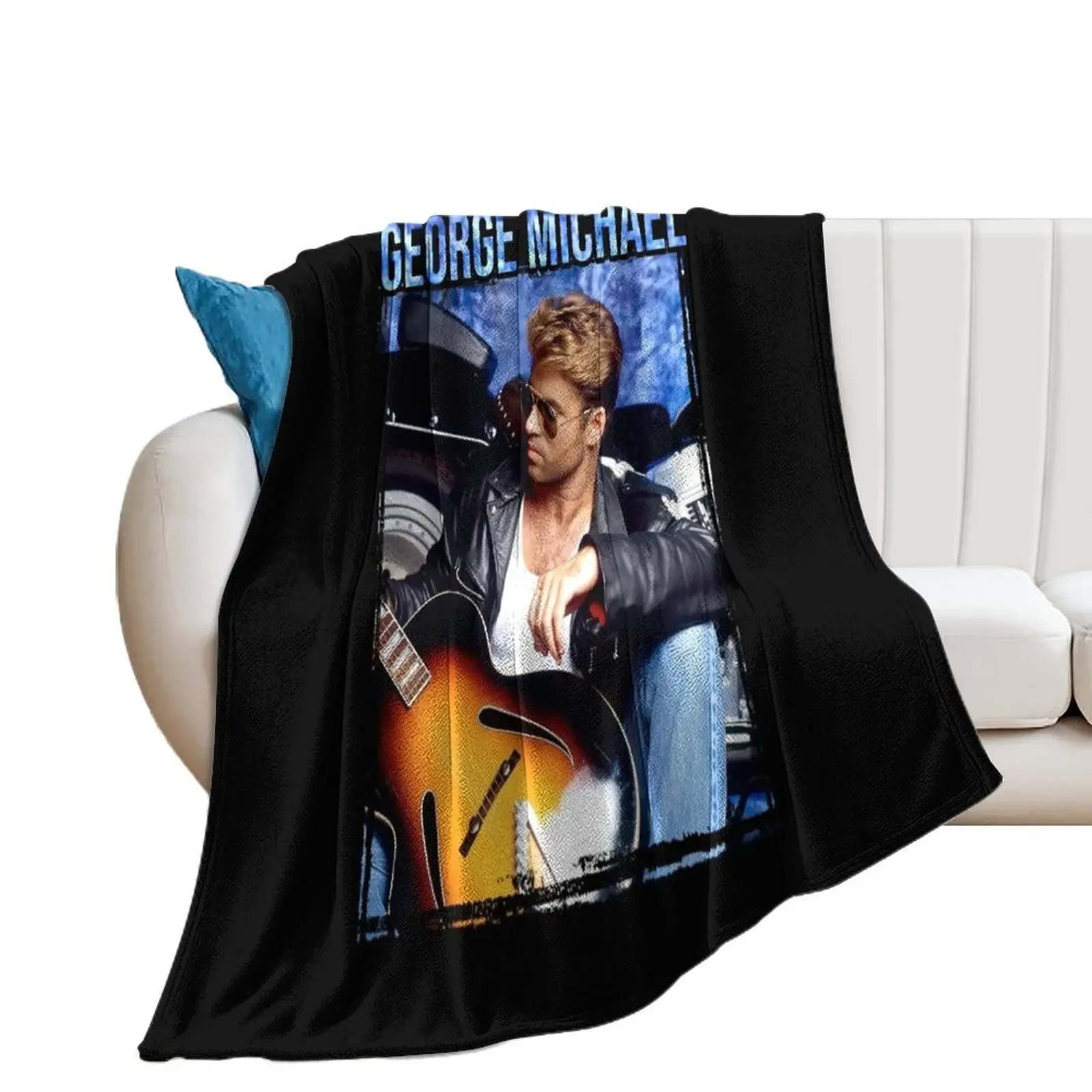 

George Live Portrait Throw Blanket Blankets For Bed Custom Designers Single Blankets