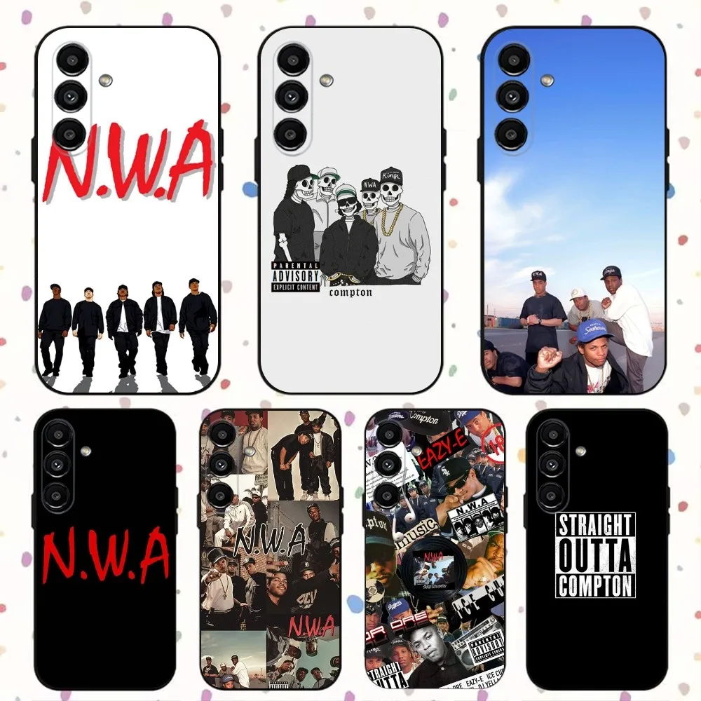 

N-NWA rap Phone Case For Samsung S24,S21,S22,S23,S30,Ultra,S20,Plus,Fe,Lite,Note,10,9,5G Black Soft Cover