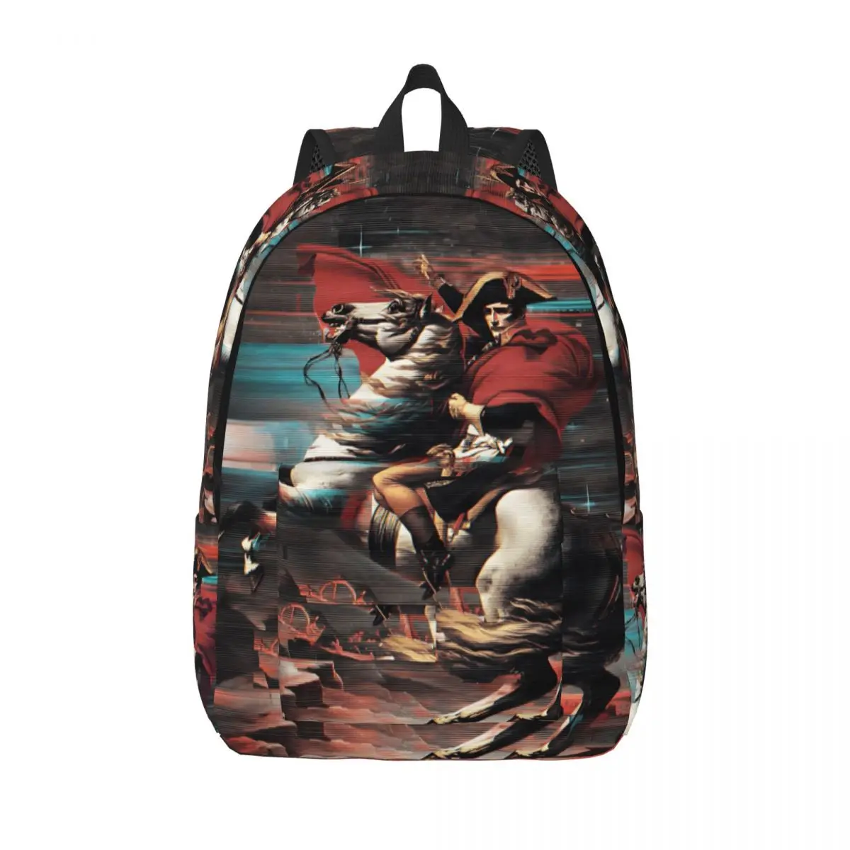 

Повседневный рюкзак Napoleon Bonaparte Crossing The Alps, спортивный рюкзак для средней школы, делового искусства для мужчин и женщин, холщовые сумки для колледжа