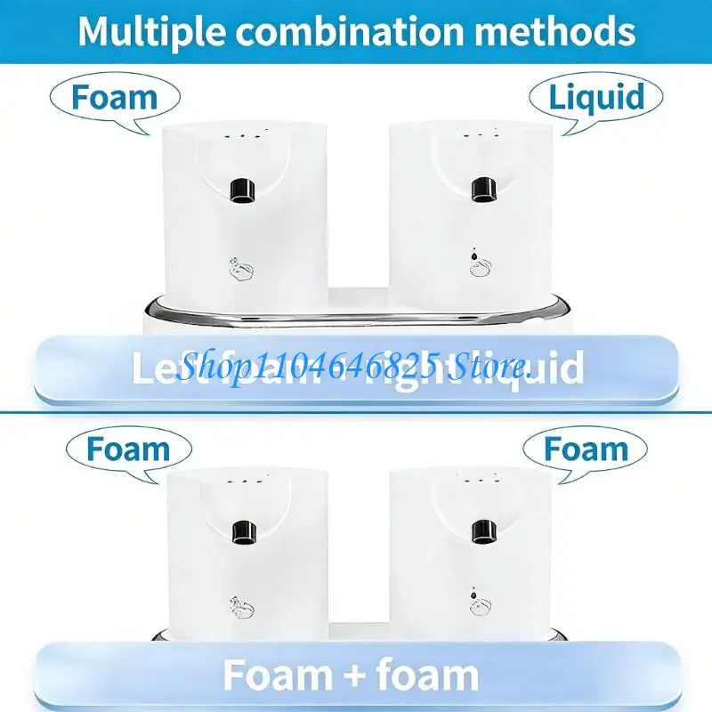 Intelligent double Outlet Soap Dispenser Operations Per Perfect For Busy Homes
