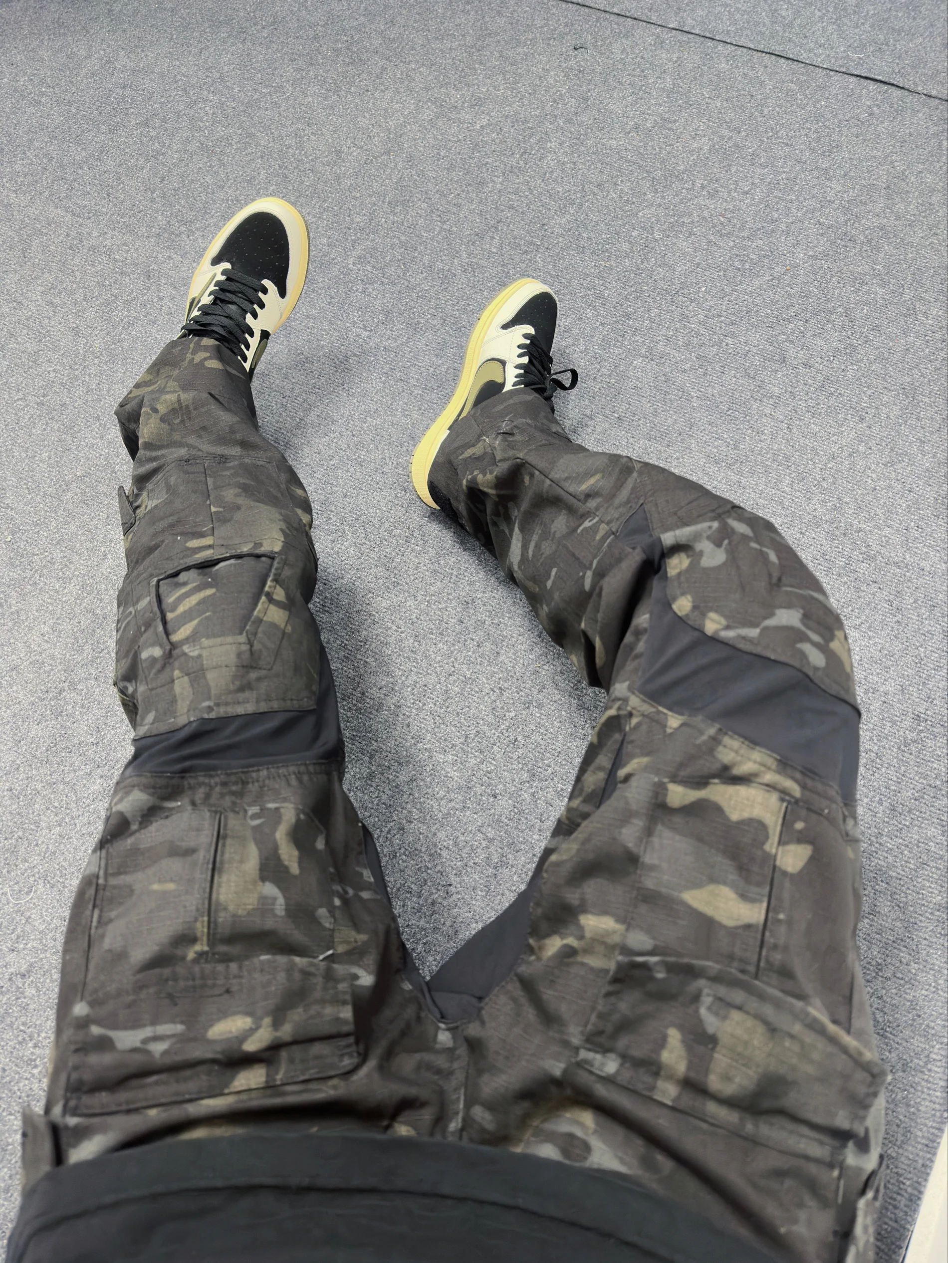 

Retro American High Street Workwear Outdoor Camouflage Tactical Long Pants Wear Resistant Waterproof Hard Core Casual Cargo P...