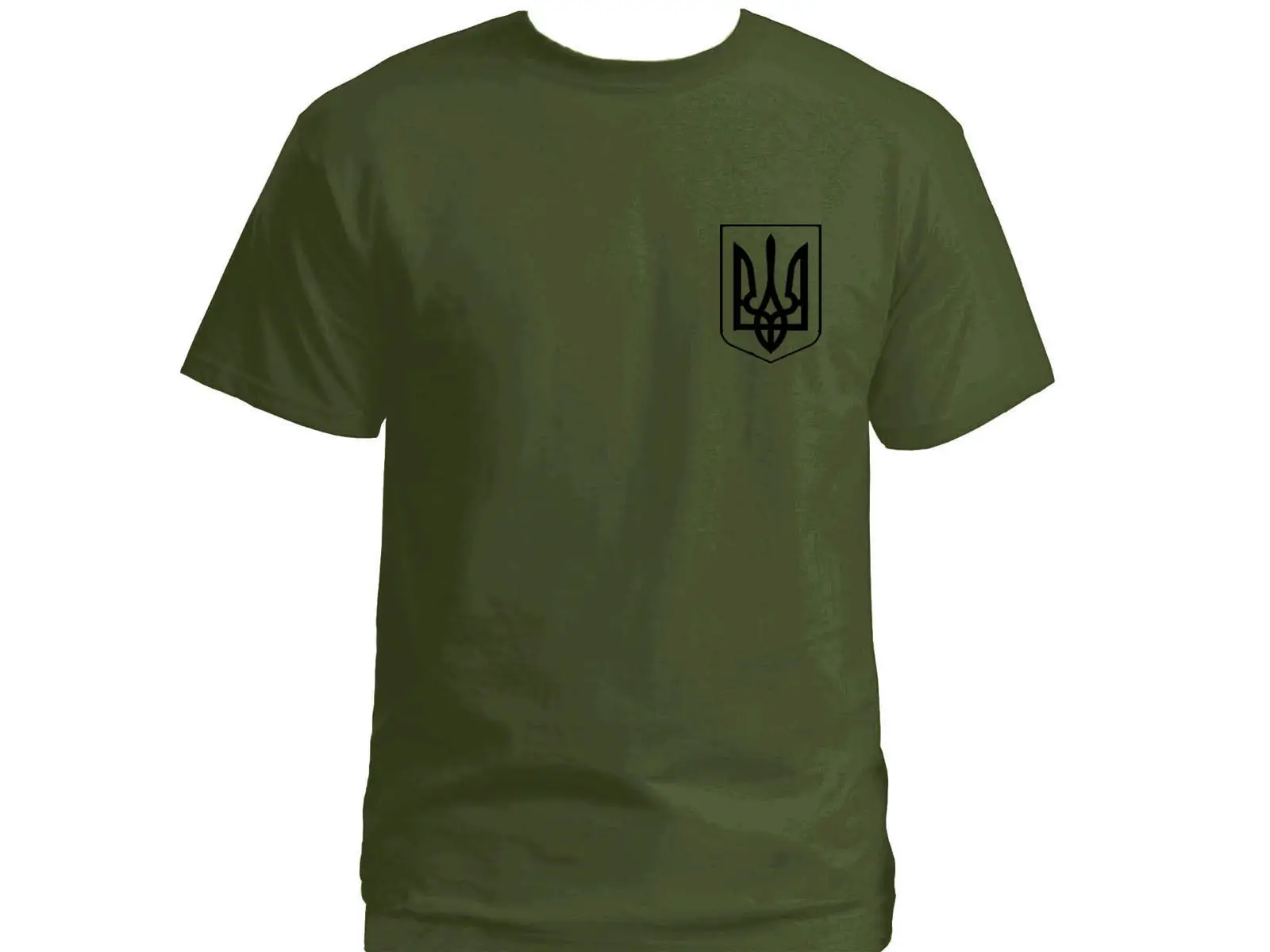 

Ukrainian Flag Ukraine Tryzub Symbols Men T-Shirt Army Green 100% Cotton Summer Casual Father & Son T-Shirts