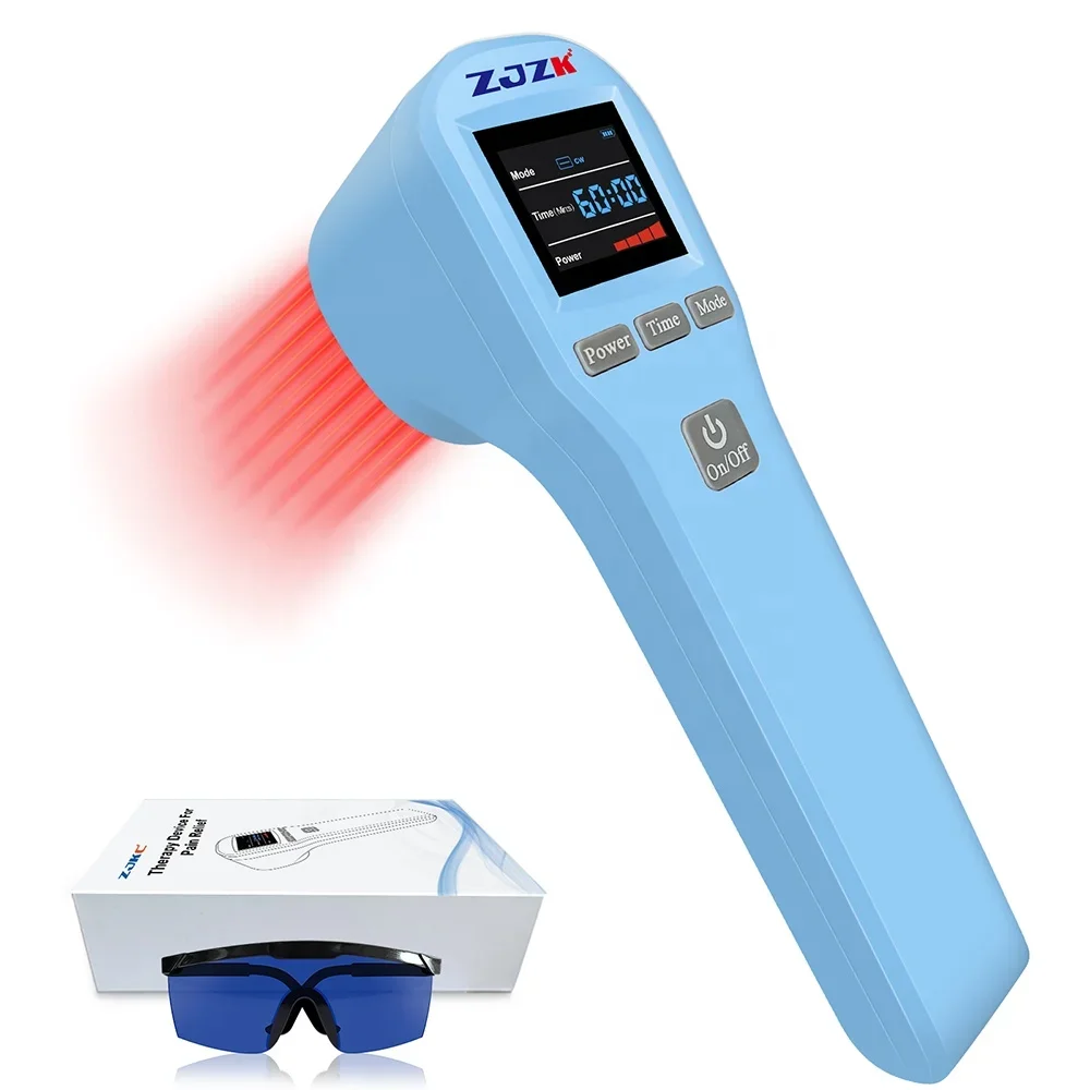 

High frequency therapy device foot massager for knee support and physiotherapy rehabilitation 808nm 650nm cold 880mW