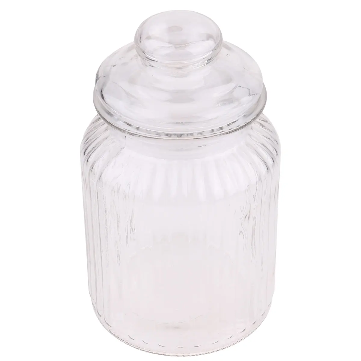 

950Ml Transparent Food Grade Glass Jar with Sealing Ring Airtight Storage Container for Rice Flour Coffee Tea Biscuits Candy