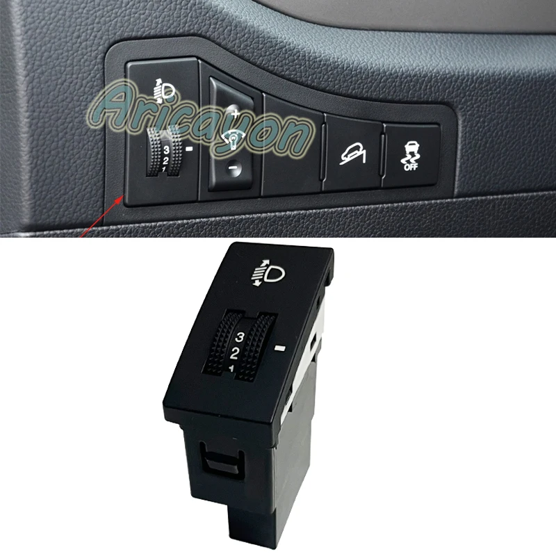 Pulsante interruttore di controllo della regolazione del faro dell\'auto per Kia Sportage 2011 2012 2013 2014 2015 93370-3W000