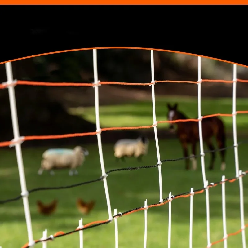 Farm electronic fence D-fence poultry net 60CM price high pass electric rabbit net 50M long poultry electronic fence net