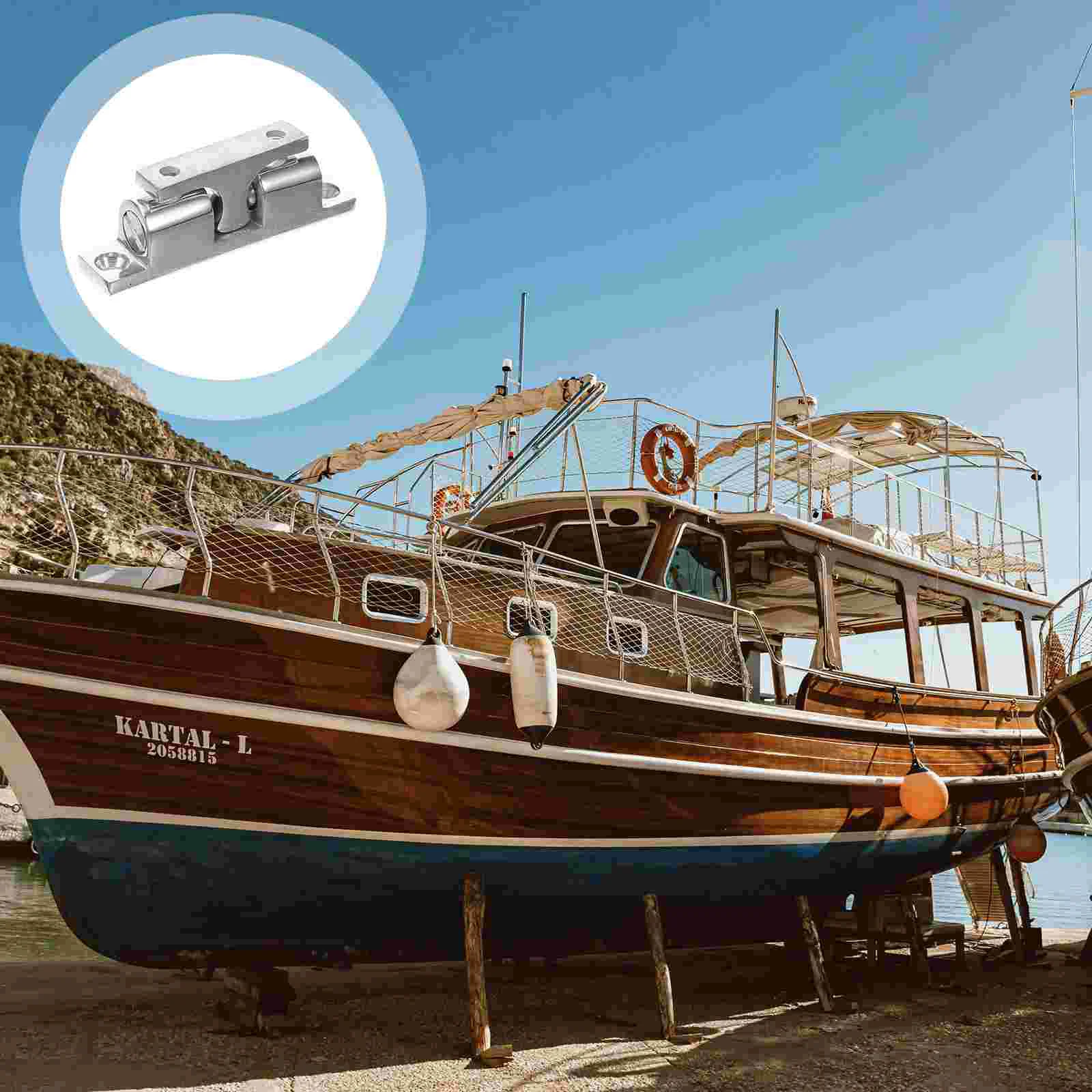 Marine Door Stopper Smooth Catch Boat Polished for Protective Yacht Holder Stainless Steel