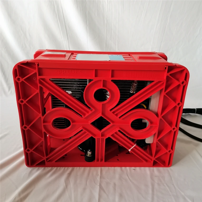 مركبة هندسية سهلة التركيب كابينة 24 فولت 12 فولت مكيف وقوف السيارات مبرد الهواء للشاحنة #3