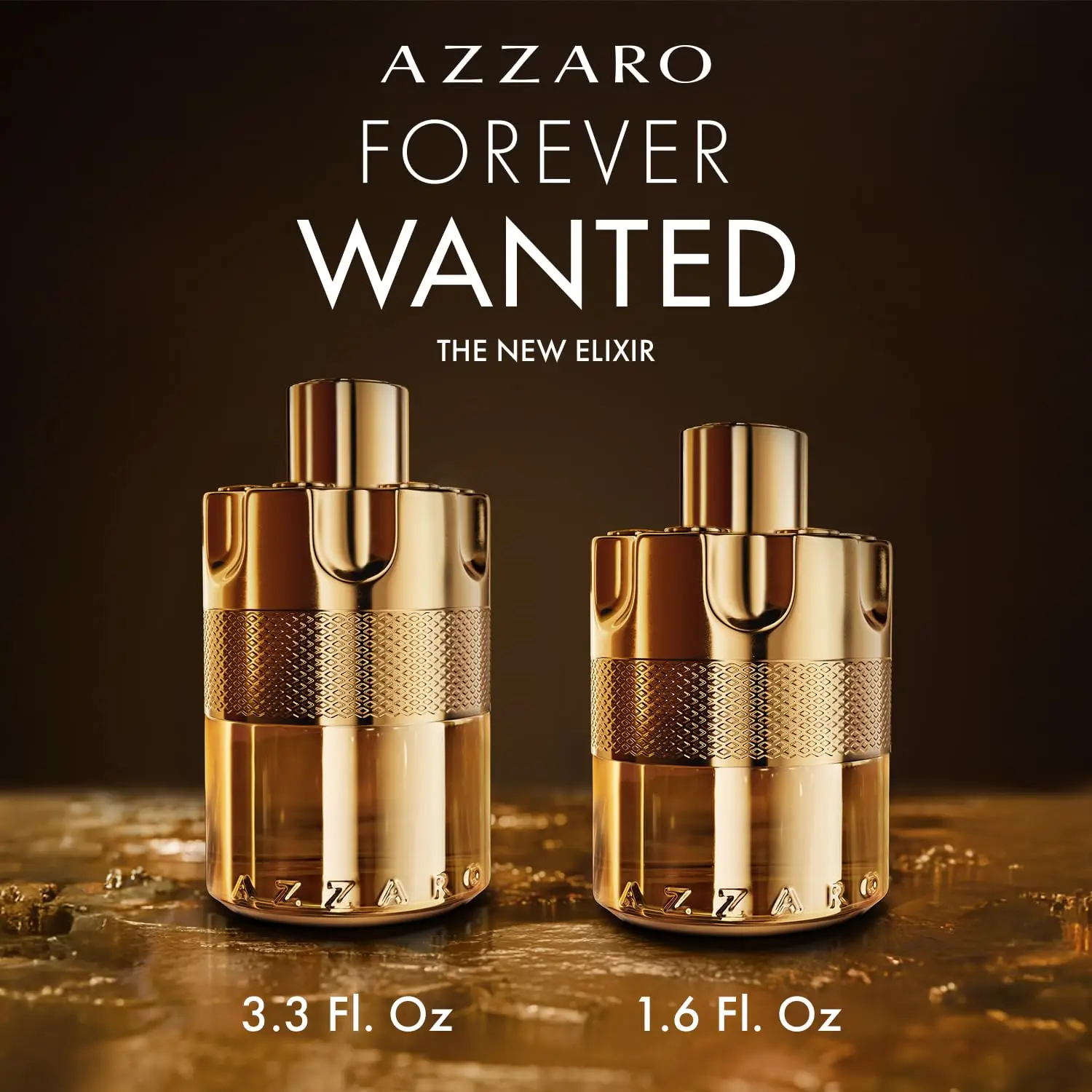 Azzaro - Forever Wanted Elixir - كولونيا رجالي - مع ملاحظات التوت والهيل والجلود الأكورد 100 مل / 3.4 أوقية سائلة