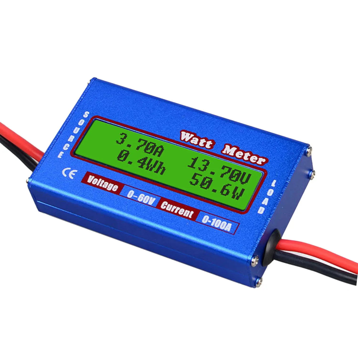 RC Watt Meter 100A Power Analyzer Digital LCD Balance Battery Voltage Checker