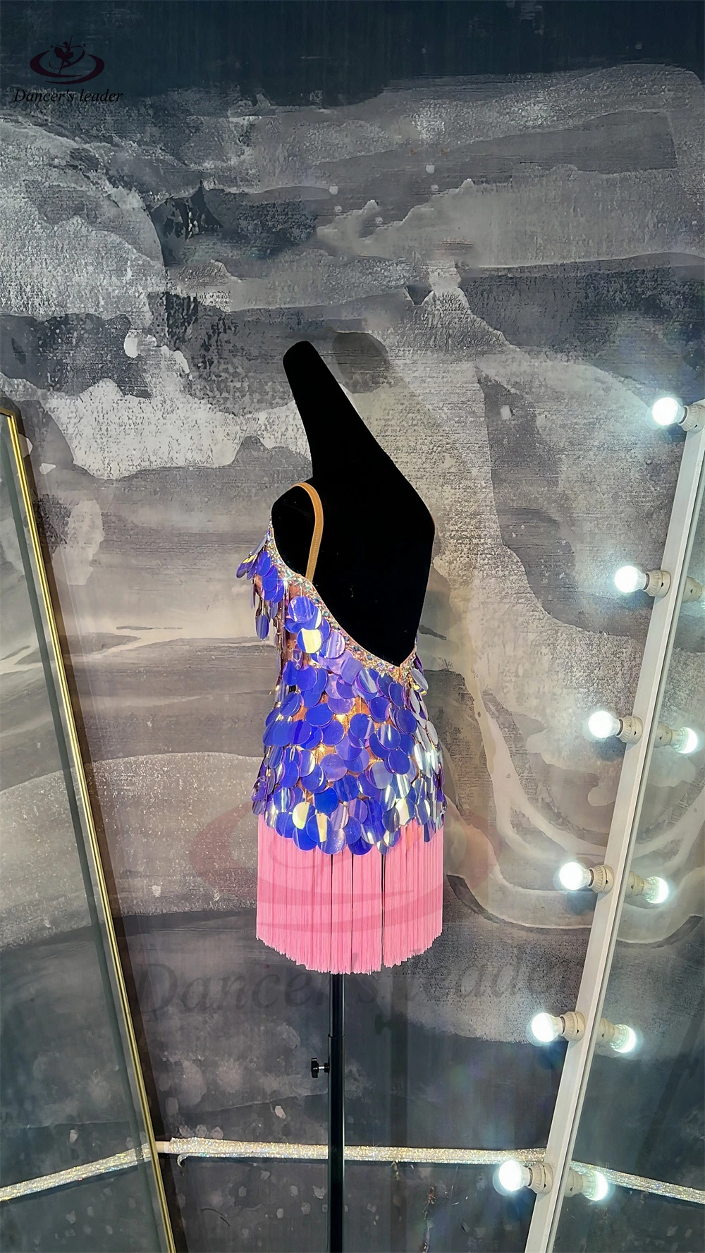 Danseuse latine pour enfants et adultes, haut de gamme, personnalisé, paillettes, pompon, bretelles, Tango, Samba, robe de spectacle en pierre AB