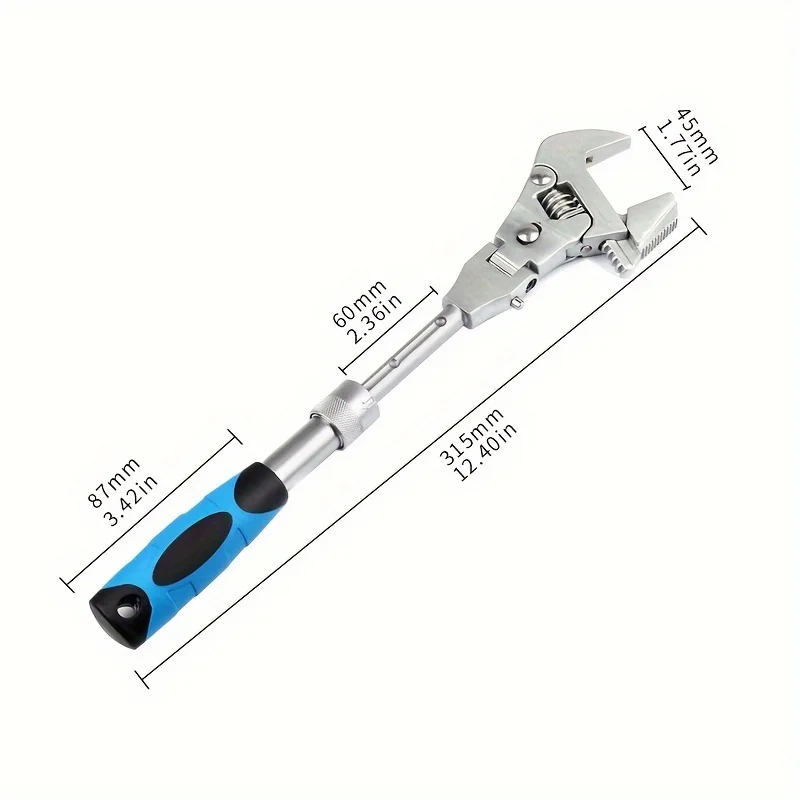Multifunctional Five-in-one 10-inch Retractable Adjustable Wrench