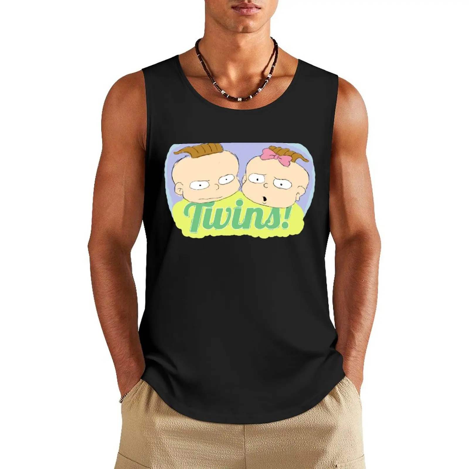 Twins Phil and Lil Tank Top Vest sleeveless shirts Men's tops