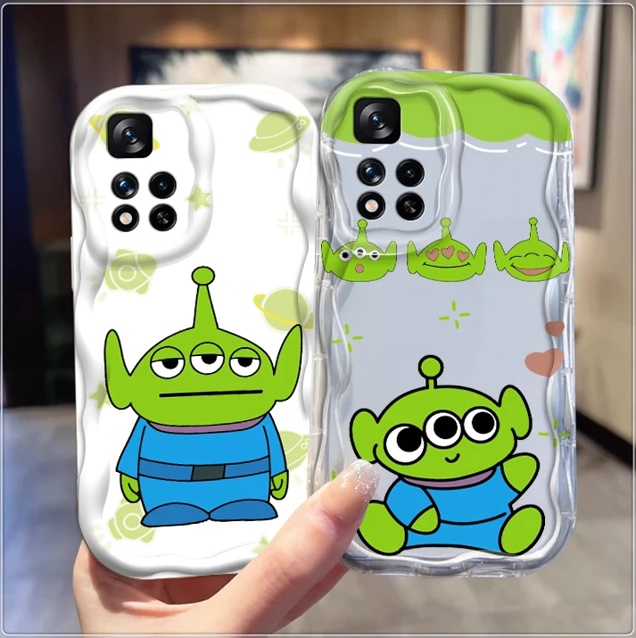 Sanrio Three-eyed Boy For Xiaomi Redmi Note 13 12 12S 11S 11 10 9 8 10A 9C 9T Pro Plus 5G Wave Oil Cover Phone Case