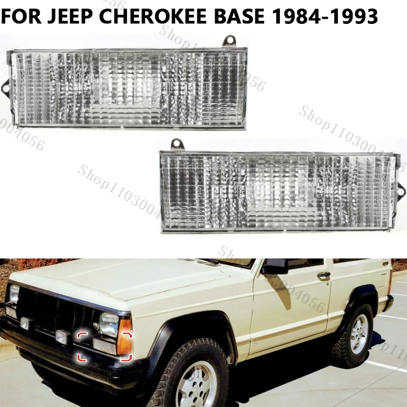 Przedni reflektor samochodowy Światło narożne Lampka kierunkowskazu Światło przeciwmgielne Akcesoria do Jeep Cherokee Base 1984-1993 56000098