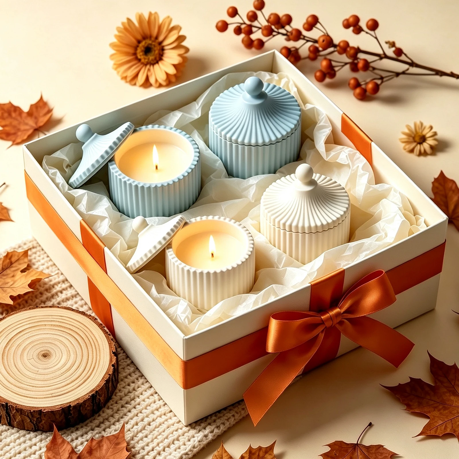 Geribbelde kaarsenpot met deks - Candle Making Jars recensie en prijs
