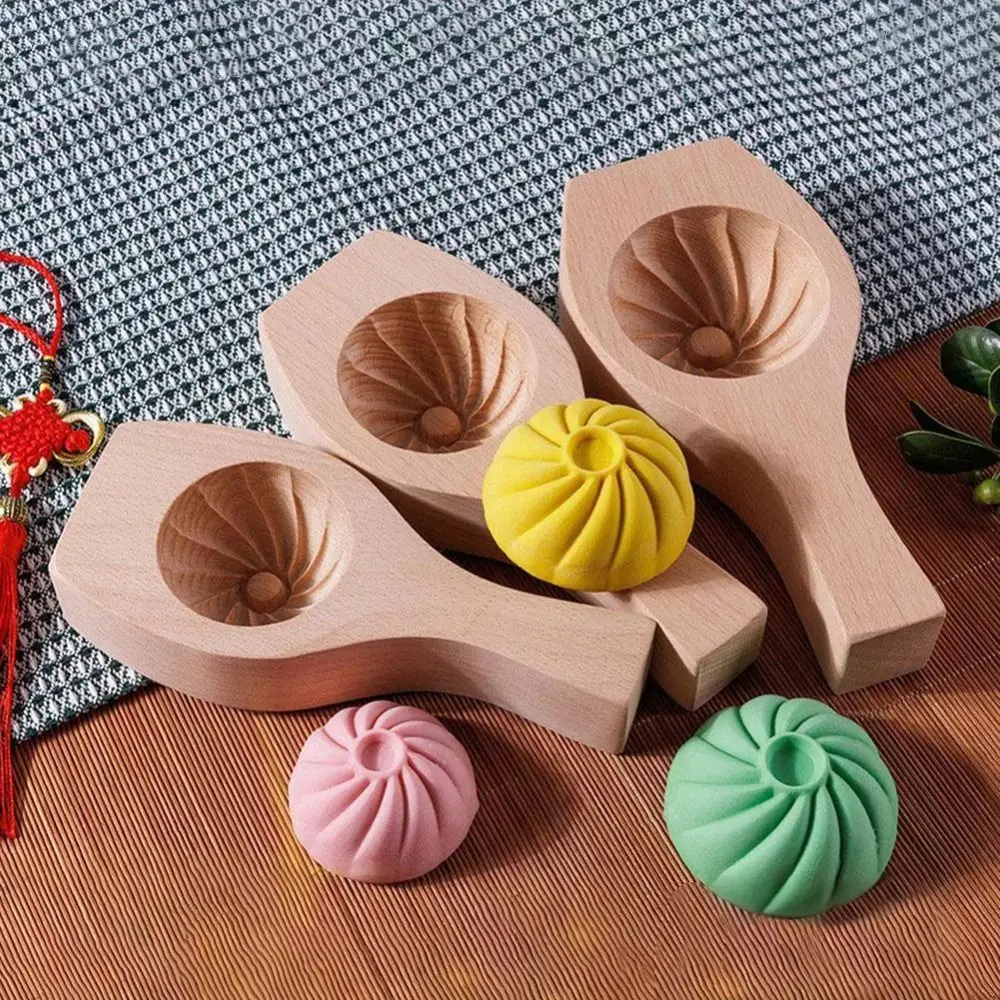 

Solid Wood Wood Baozi Mold Manual Non-stick Steamed Bread Mold Easy To Clean Deepening Steamed Stuffed Bun Tool Household