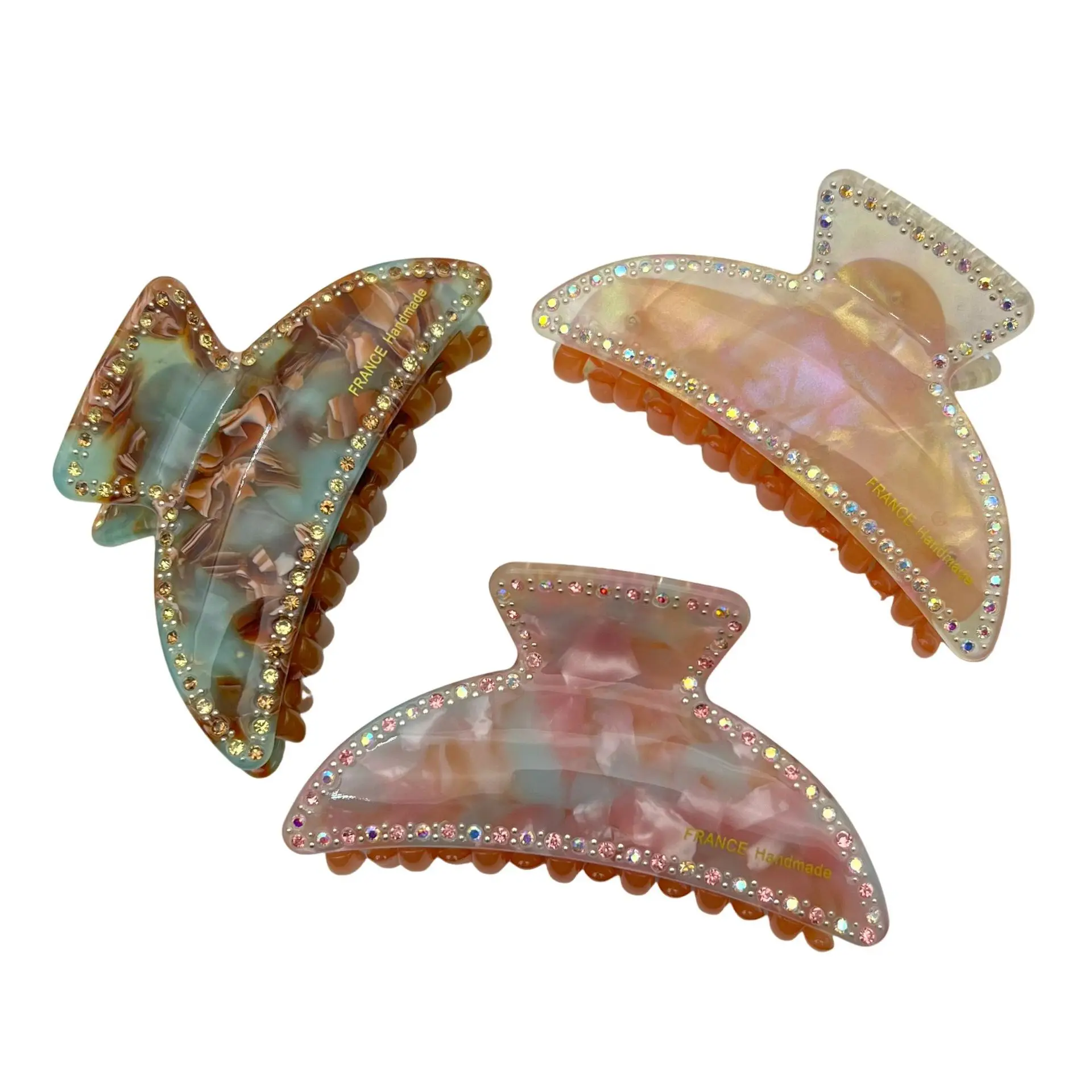 

НОВЫЕ легкие роскошные заколки для волос в задержанном стиле со стразами, классические высококачественные заколки для волос из ацетата, аксессуары для волос для женщин