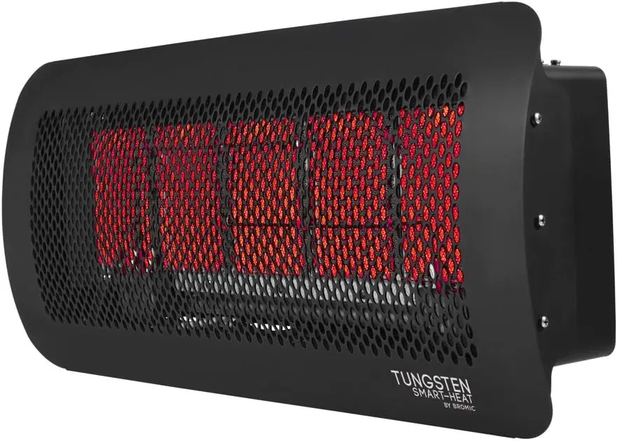 

Bromic Heating Tungsten 500 Smart-Heat Gas 5 Burner Radiant Infrared Patio Heater, Natural Gas, 43000 BTU