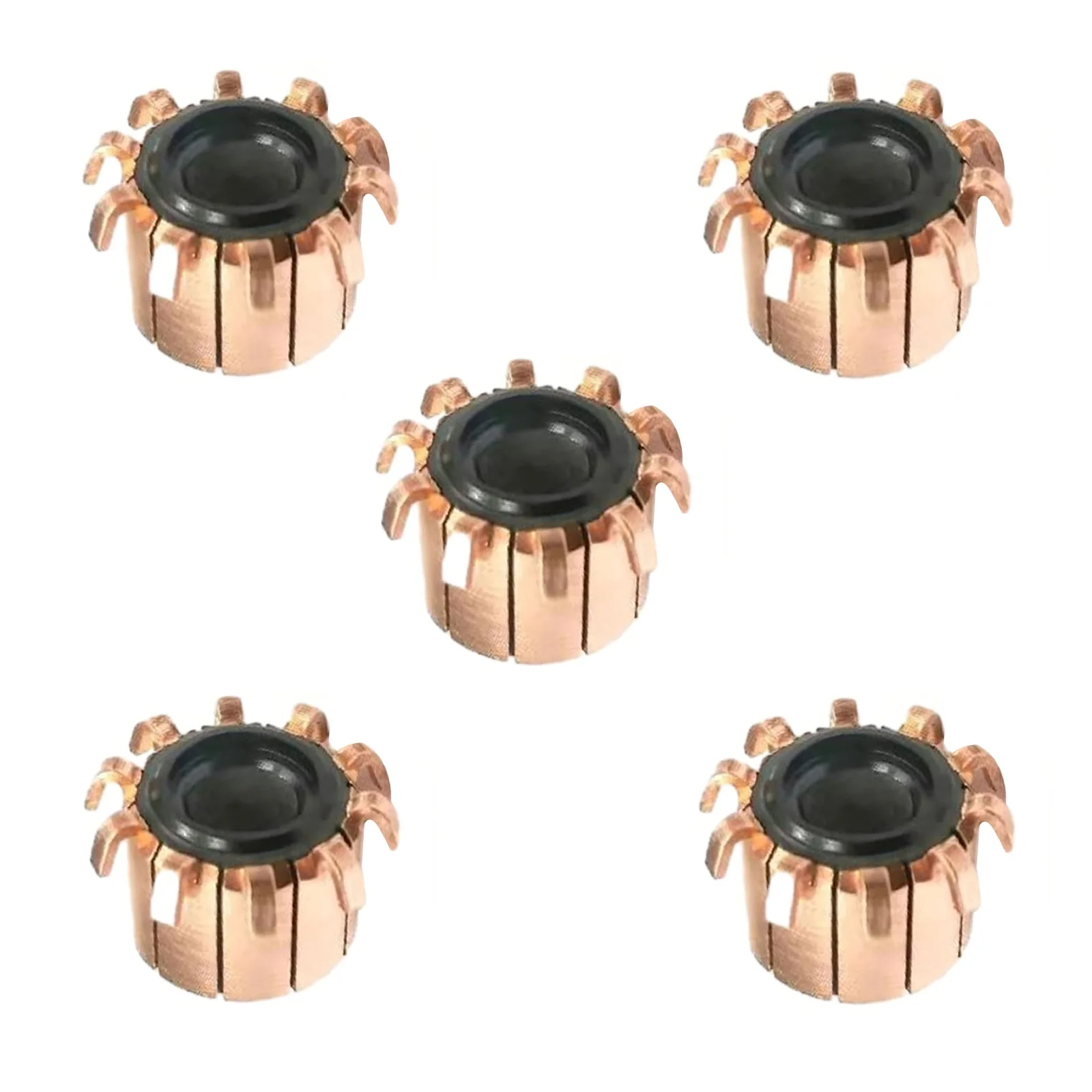 Copper Hook Type Commutator for Electric Motors, Enhances Efficiency, Easy Installation, 10P Teeth, 18 x 8 x 14 5(15)mm